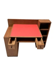 Art Deco Modernist Desk by P.E.L. Izeren for De Genneper Molen, 1920s 1